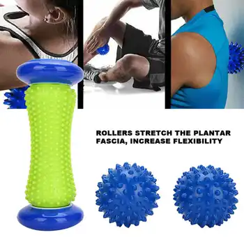 

Foot Massage Roller Ball Foot Arch Pain Relief Plantar Fasciitis Massage Ball Foot Roller Hand Leg Back Pain Therapy Massager