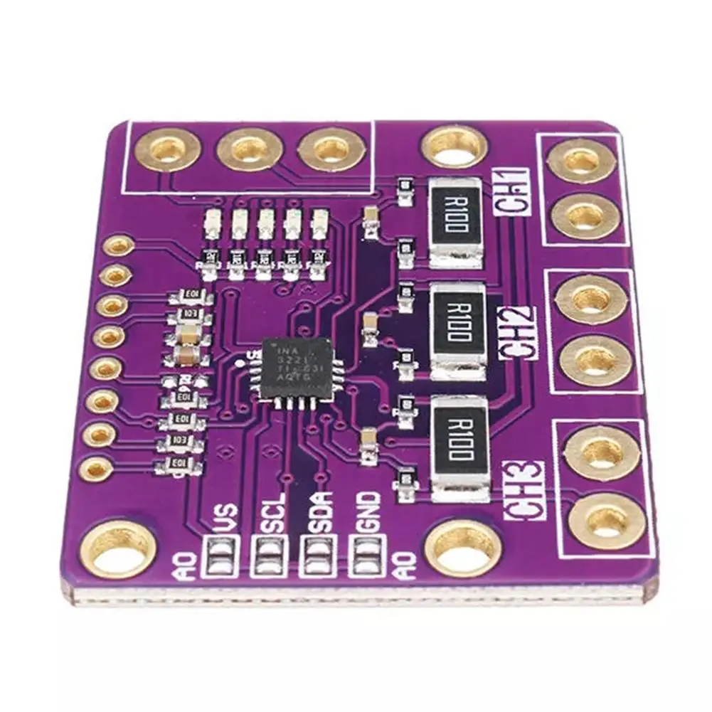 CJMCU 3221 INA3221 Power Monitor Module Triple way Low Side High Side I2C Output Current Power 5