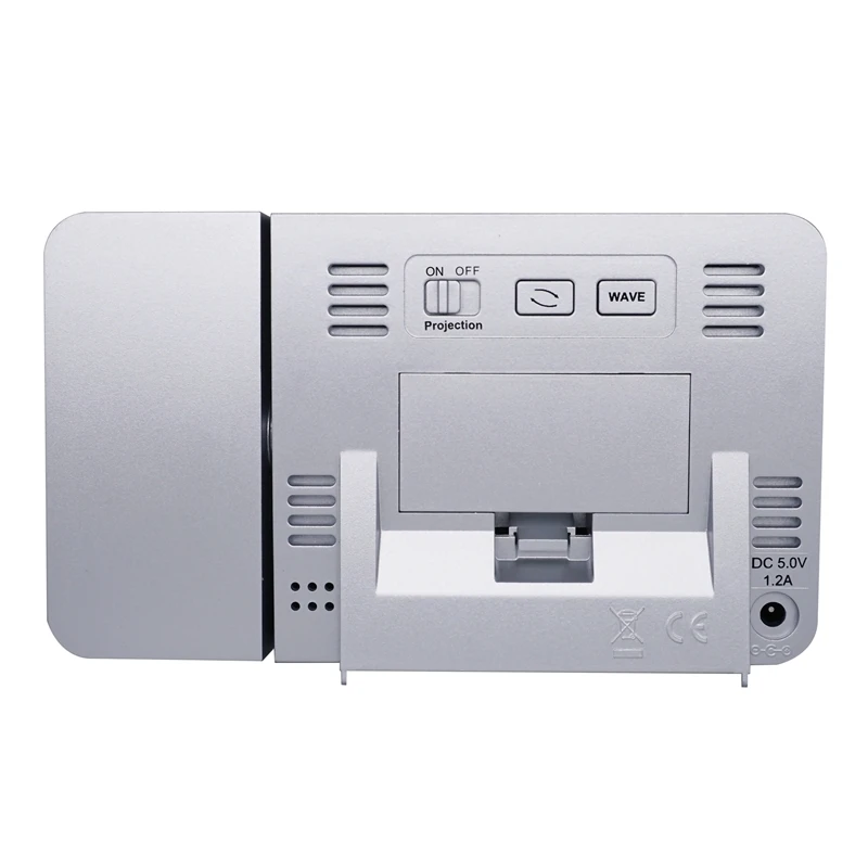 FJ3531 Projection Alarm Clock Digital Date Snooze Function LED Projector Desk Table Thermometer Hygrometer Clock Time Backlight 4