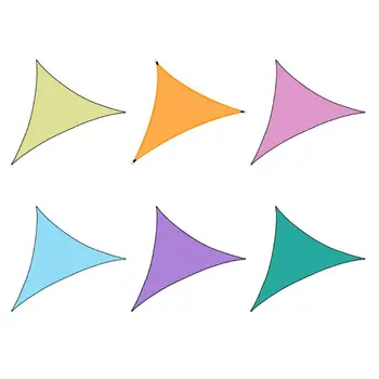 

Waterproof Sun Shade Sail UV Blocker Sunshade Patio Equilateral Triangle Knitted Block Fabric Pergola Carport Awning 9.8x9.8x9.8