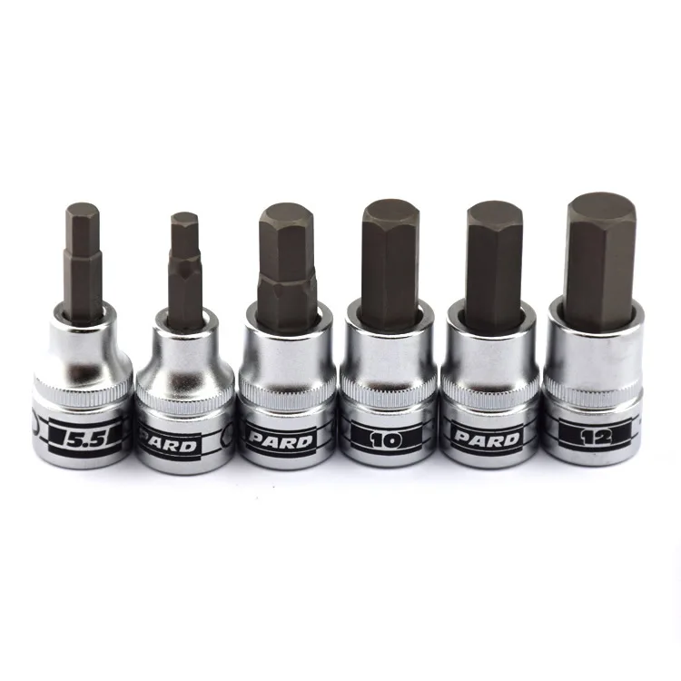 

Genuine Product America Pard Import Hexagon Socket Type Screwdriver Socket Head 3/8 Bit 3-12 Size Metric