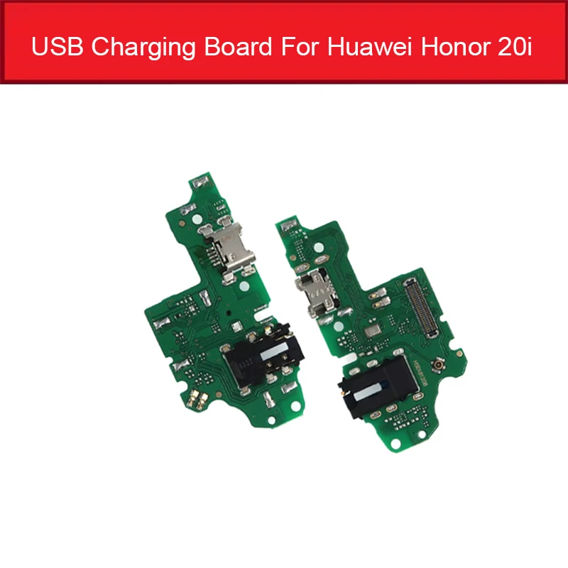 Зарядное устройство USB разъем для Huawei Honor 8 Lite Pro 9 9i 10 20 20i Play V8 V9 V10 V20 зарядный порт модуль Usb разъем платы - Цвет: For Honor 20i