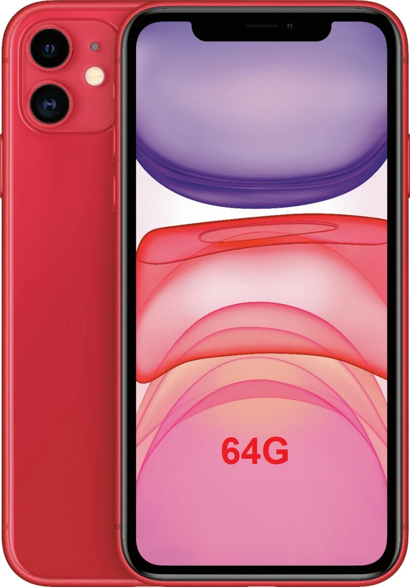 Новинка, Apple iPhone 11, двойная камера 12 МП, A13, чип, 6,1 дюйма, жидкий дисплей retina, IOS, смартфон, LTE, 4G, медленный, Селфи, MI, Wi-Fi, 6 - Цвет: Red 64G