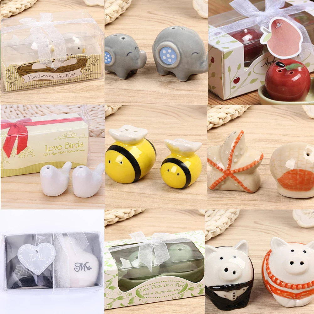 

Love bird pepper shaker, 2 pcs/set Mr. and Mrs. Wedding Favors Salt Bottle, Kitchen Storage Tool, Powder Seasoning Spice Holder