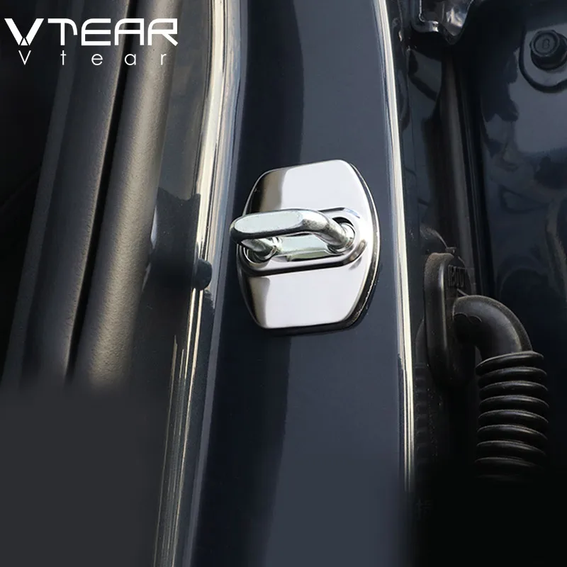 Vtear нержавеющая сталь автомобильная защита для дверного замка крышка хендай