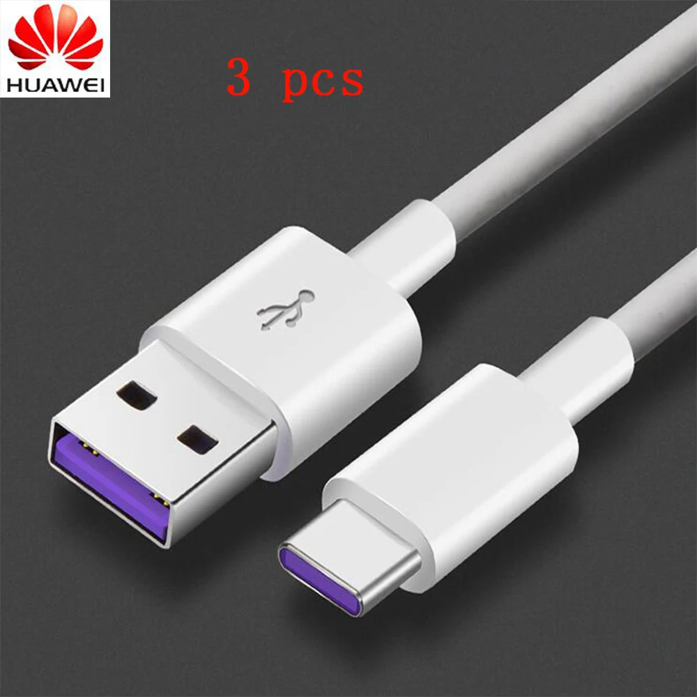 Three 5A Cables HUAWEI автомобильное супер зарядное устройство SuperCharge 5A type C кабель адаптер mate 30 5G P 30 20 10 Plus mate 20X20 10 9 Pro RS Nova5pro - Тип штекера: Three 5A Cables