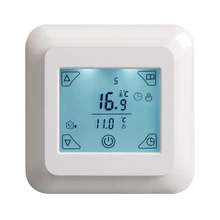 Touch Screen Thermostat Electric Thermostat Room Thermostat Underfloor Heating Programmable Thermostat 16A V8.716 eu programmable touch screen electric floor heating thermostat wiht double sensor