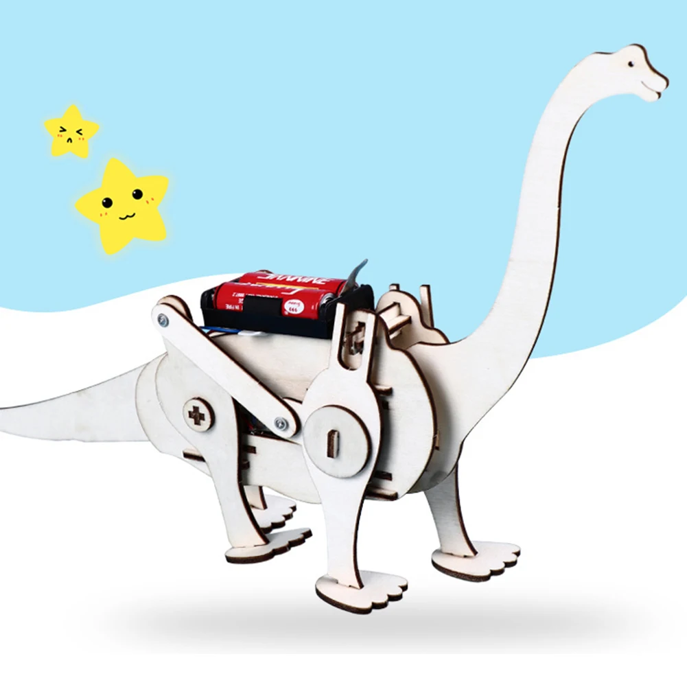 DIY 3D ходьба T-rex динозавр сборки головоломки дети эксперимент Образование игрушка