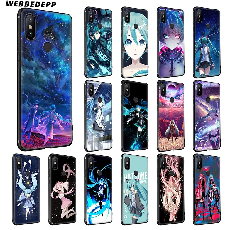 Hatsune mi ku аниме мягкий чехол для Xiaomi a1 A2 A3 9 9T Pro CC9 CC9E и Red 8A 7A K20 Note 8 |