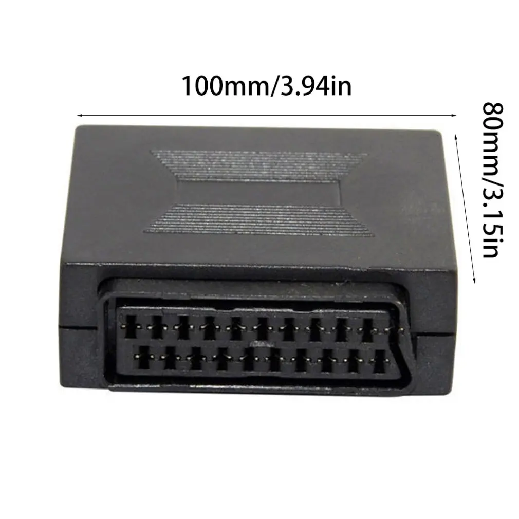 Изысканно разработанный прочный 21 Pin Scart соединительный кабель свинцовый Joiner соединитель Адаптер Женский в гнездо