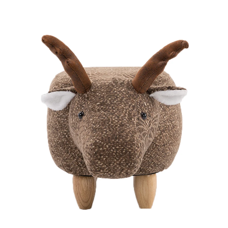 

Change shoes solid wood deer animal change shoes stool storage low stool sofa bench test shoes stool creative small stool