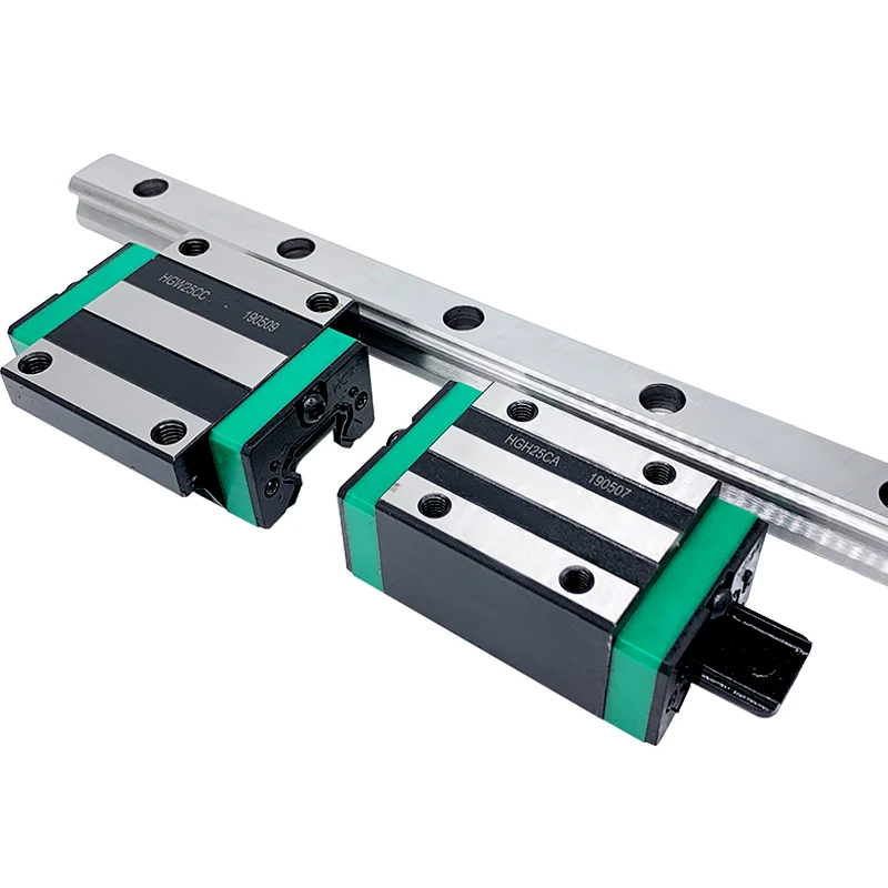 

free shipping HGR25 linear guide 25mm 2pc linear guide rail any length+ 4pc linear carriage HGH25CA or HGW25CC CNC parts