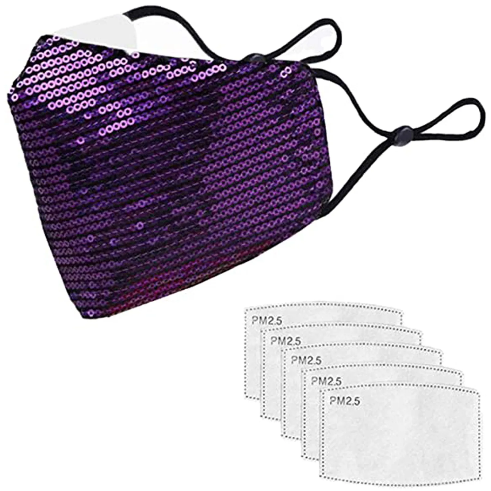 

1PC masque halloween Mask With Filters Fast delivery Bling Crystal mask Reusable Masks Sequined Masks bling mask for face 40%