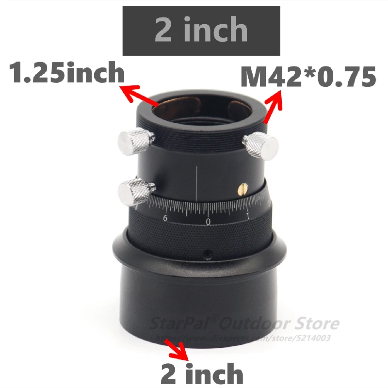 1.25 Inch Helical Focuser For Telescopes – Aluminum Alloy High Precision Fine Focus With 10mm Stroke