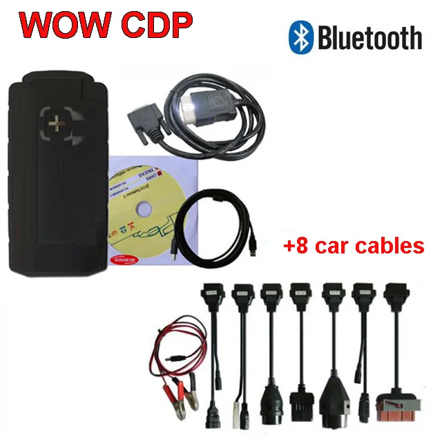 Распродажа от производителя! Бесплатный keygen WOW CDP SNOOPER с Bluetooth usb кабелями, автомобильные грузовики v5.008 vd tcs cdp pro plus для Delphis autocoms - Цвет: bluetooth with cable