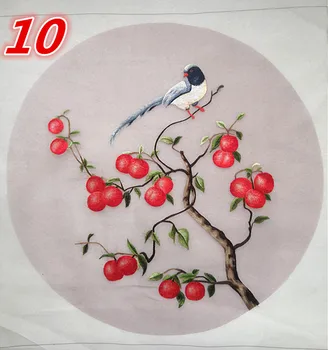 

Fine Handmade Chinese Suzhou Silk Embroidery Finished Round 35cm for Cushion Pillow Clothing Paintings Decorative Etc