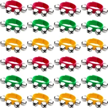 Прямая поставка-группа колокольчик на запястье браслеты Джингл музыкальные колокольчики на лодыжку ритмический инструмент ударные вечерние сувениры для рождественской школы Ch