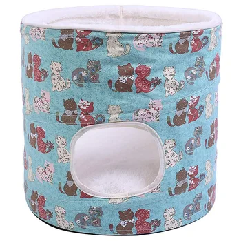 

Cat House Pop-Up Bed Cave Tent Stackable Bed Suitable for Cats or Puppies and Small Animal Pet Houses