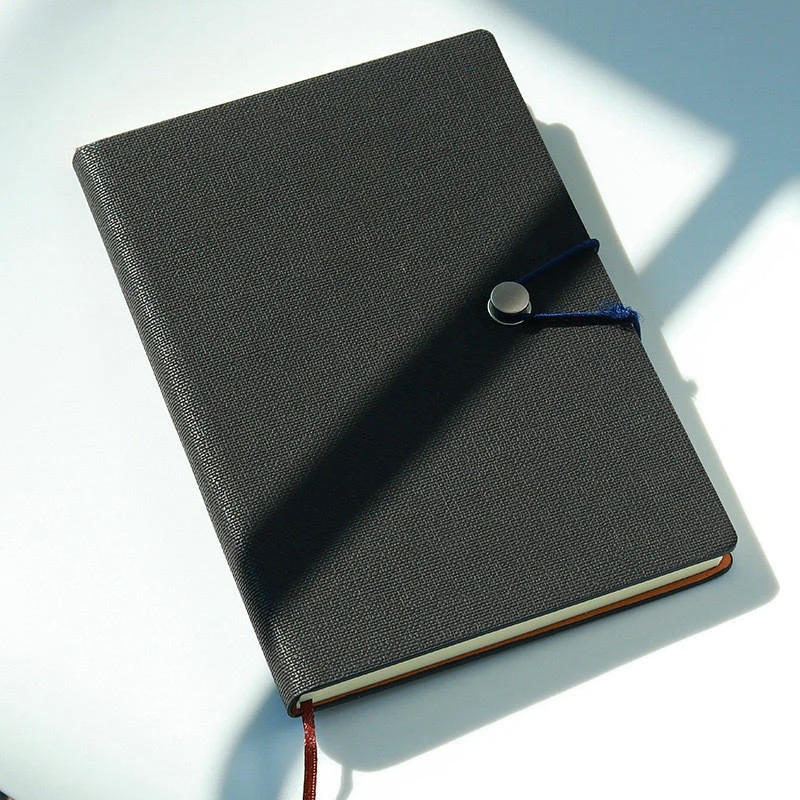 

Fashion Simple A5 Business Leather Notebook Solid Color Diary Notepad Journal Notebook Agenda Book Office Supplies