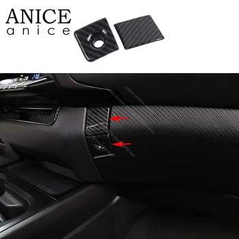 

Carbon fiber color Truck Parts Glove Boxes Cover Trim Fit For Lexus UX 2019 250H 200 Accessories ABS Silver