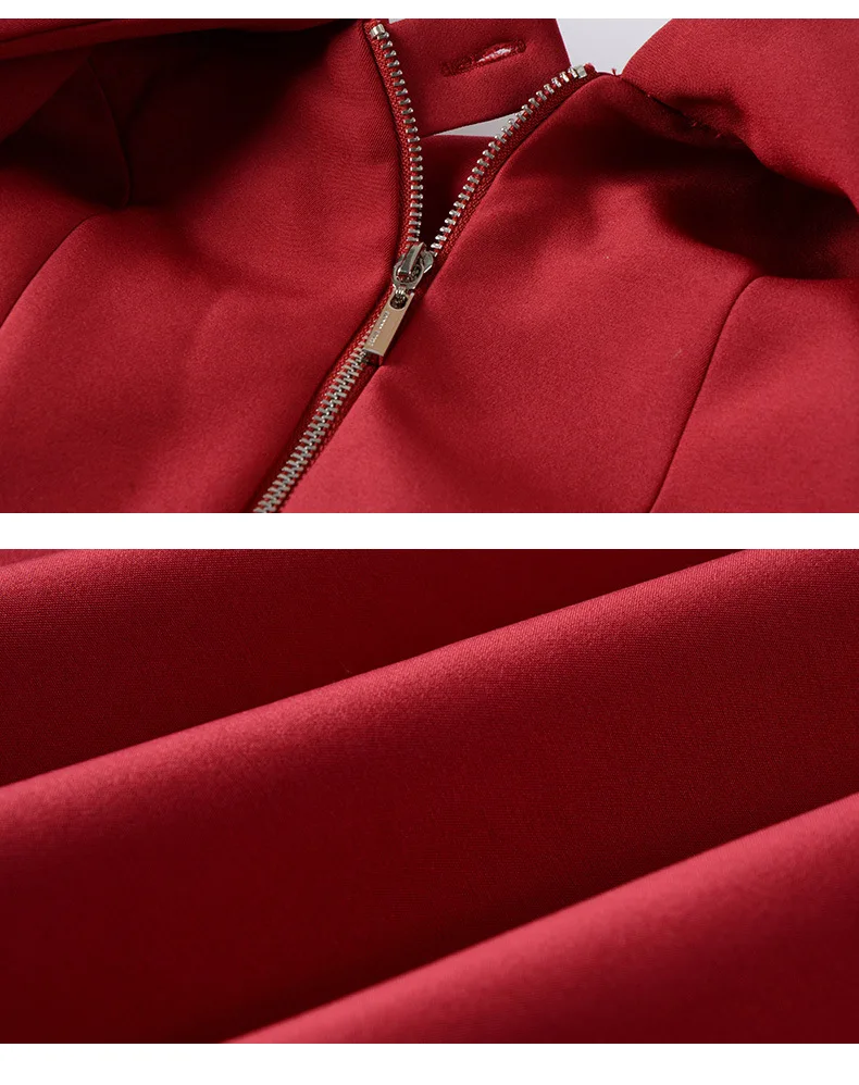 Evening Gown New Style Elegant Debutante Camisole Red Banquet Dress Short Dress for Toast Dress