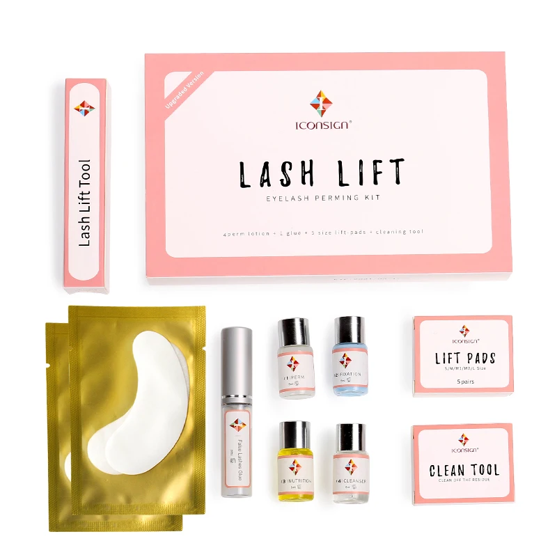 Новое поступление обновленная версия Iconsign lash lift kit подтяжка для ресниц Набор полный Профессиональный подтяжка ресниц Макияж для роста ресниц