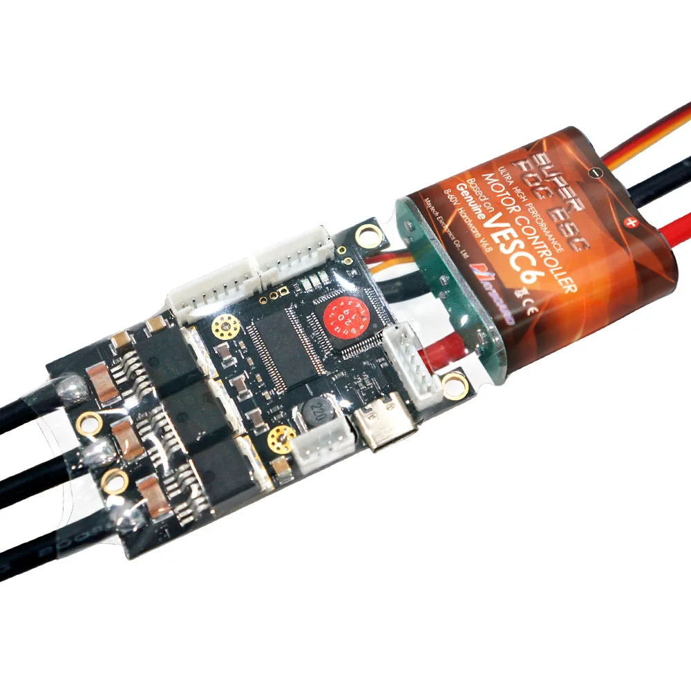 US $98.94 Maytech 2pcs SUPERFOC68 50A VESC60 Based ESC Controller With Canbus Cable For Electric Skateboard Robot Combat