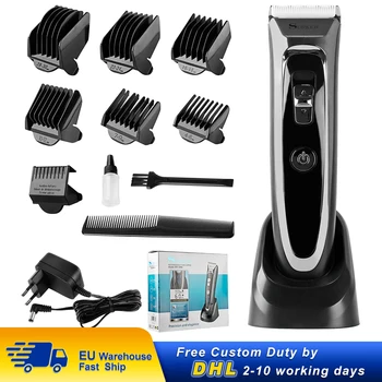 

Professional Digital Hair Trimmer Rechargeable Electric Hair Clipper Men's Cordless Haircut Adjustable Ceramic Blade RFC-688B
