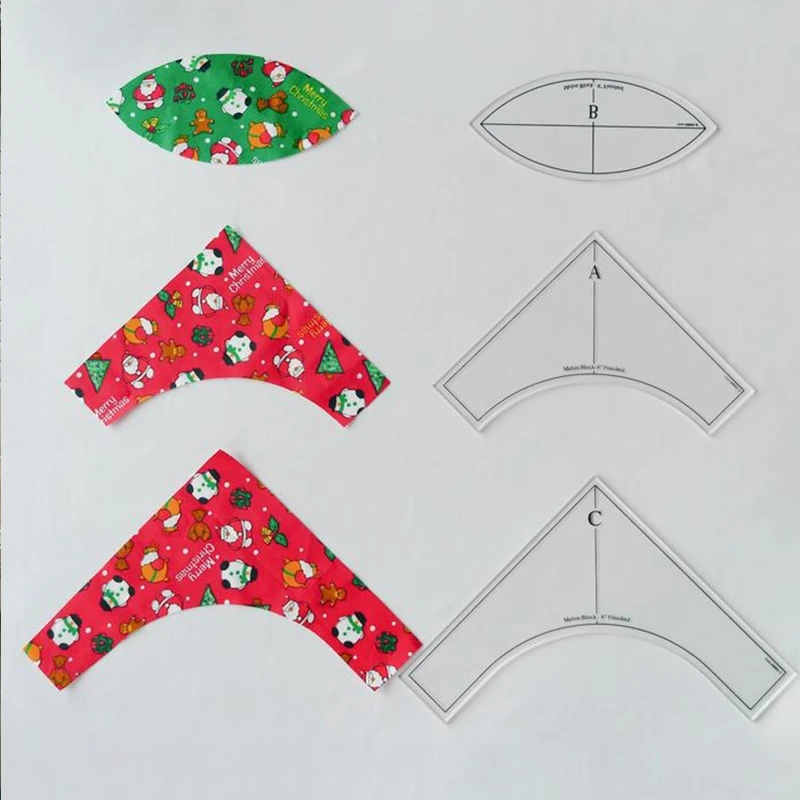 투명 패치 워크 바느질 절단 공예 눈금자 템플릿 아크릴 디자인 패턴 학생 디자이너를위한 바느질 도구