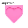 DY0136 DIY Shiny Love/heart shape silicon mold making Key ring decoration silicone keychain molds epoxy resin   silicone rubber ► Photo 2/6