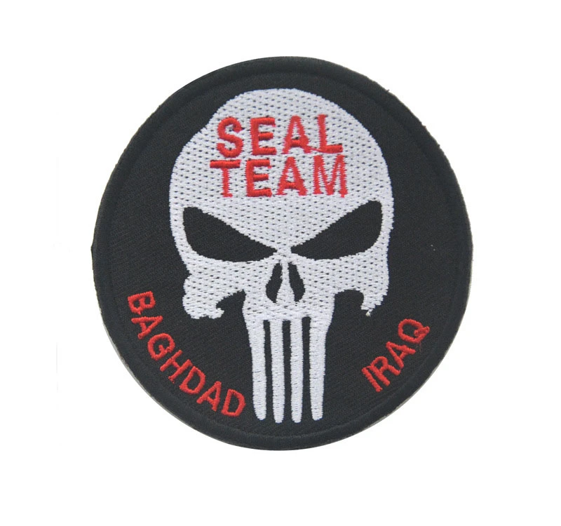 embroidered seal team aghdad iraq punisher skull patch hook military patch usa army patches biker for coat hat patch biker skull patchus patch aliexpress us 2 17 21 off embroidered seal team aghdad iraq punisher skull patch hook military patch usa army patches biker for coat hat patch biker skull