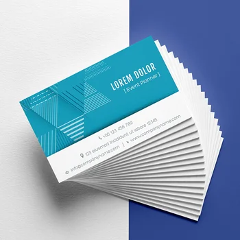 

FreePrinting 500pc/lot Paper business card 300gsm paper cards with Custom logo printing Free Shipping 90x53mm