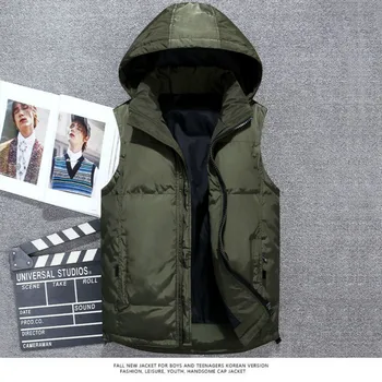 

Casual men's vest autumn and winter coat thick men's sleeveless vest coat cotton vest men's vest warm men/ winter vest men