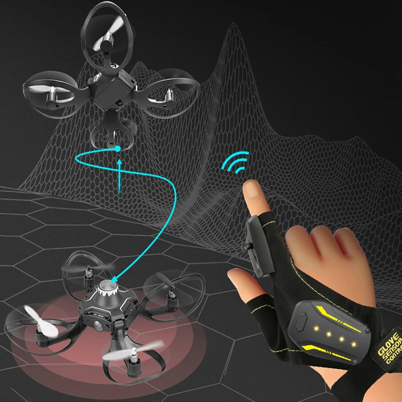 $21.88 24GHZ Mini RC drone Hand sensor control Quadcopter With wifi fpv 480P camera Model Gyro Watch dron