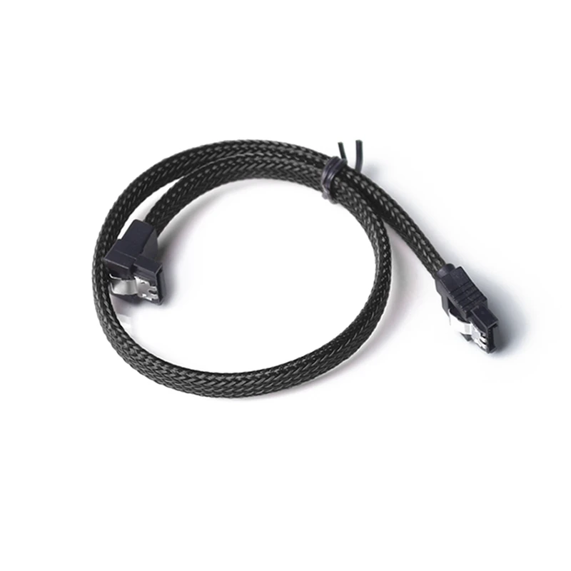 2 шт. 50 см SATA 3 0 III SATA3 7Pin кабель для передачи данных под прямым углом 6 ГБ/сек. SSD