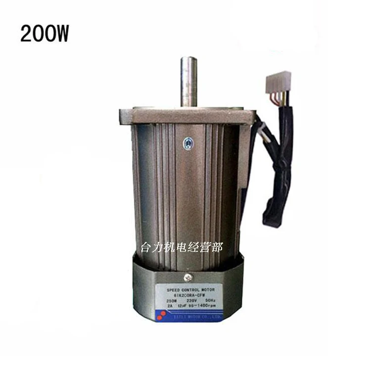 200W AC220V Single-phase AC High-speed Motor, Reversible, 1400RPM 2800RPM Fixed Speed Type + Capacitor