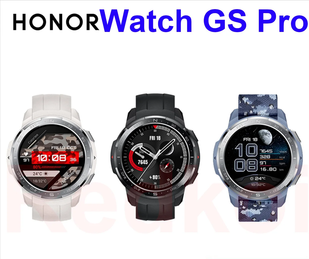 Смарт-часы HONOR Watch GS Pro GPS SpO2 Bluetooth 25 дней без подзарядки | Электроника