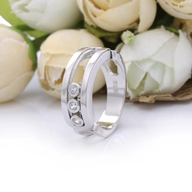 SHADOWHUNTERS Real 100 925 Sterling Silver Move Stone Women Wedding Rings Sterling Silver Jewelry Wholesale