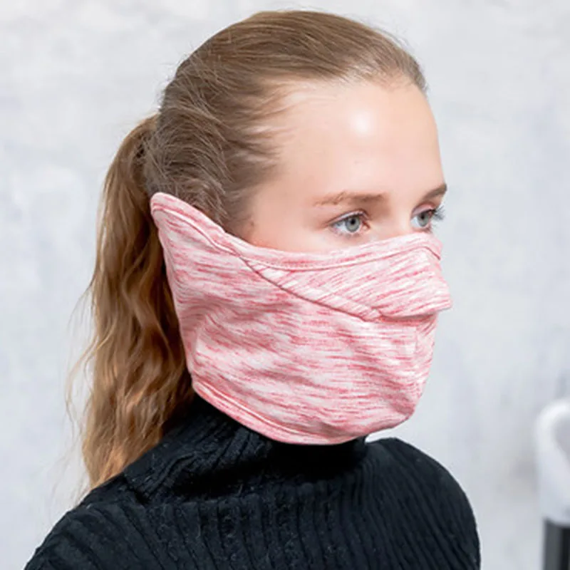 Unisex Winter Outdoor Cycling Face Mask Fleece Ear Protector Windproof Neck Warmer Cycling Accessories