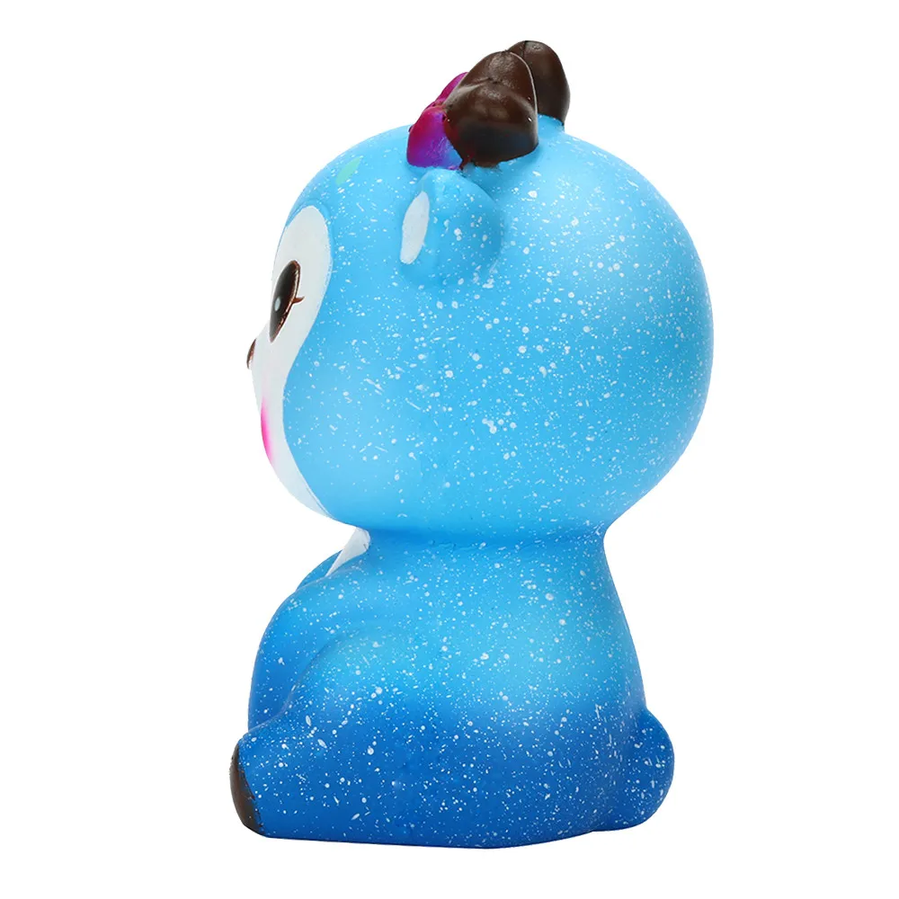 Squeeze игрушки для детей Kawaii Мультфильм галактика олень SquisSquhy медленно поднимающийся крем ароматизированный снятие стресса милые крутые Забавные игрушки squeeze