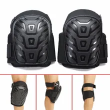 Наколенники для ног мотоцикла с регулируемыми ремнями безопасная Гелевая подушка EVA ПВХ оболочка для защиты колена наколенники для работы