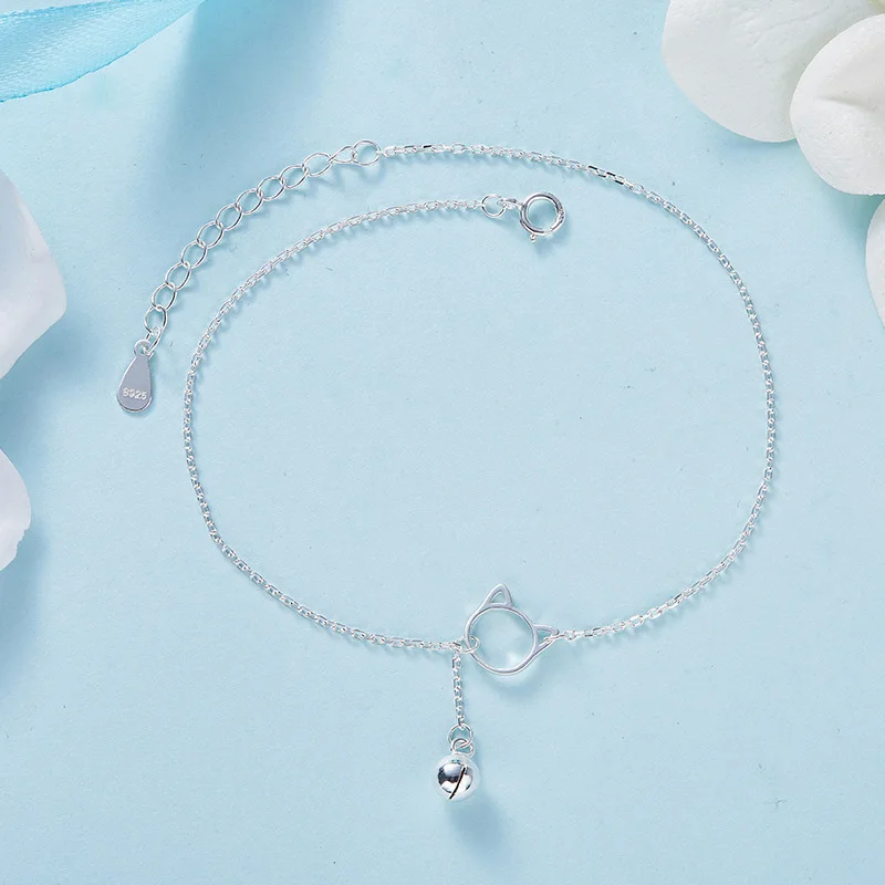 Милый Кот ног Ювелирные изделия 925 подвеска в форме кота из серебра животных