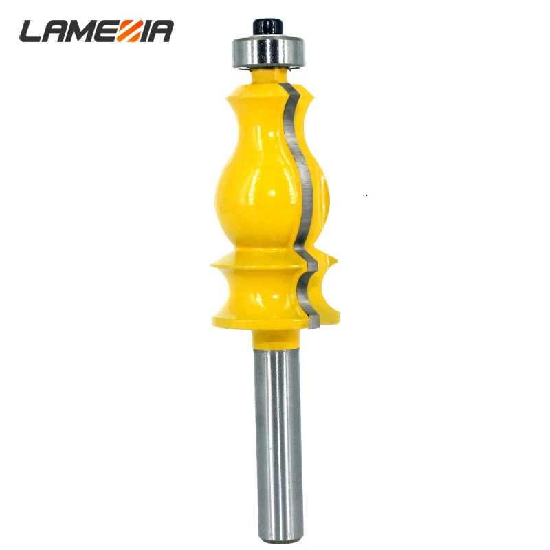 

LAMEZIA 8mm Shank Woodworking Milling Cutter Special Architectural Handrail Molding Router Bit For Wood