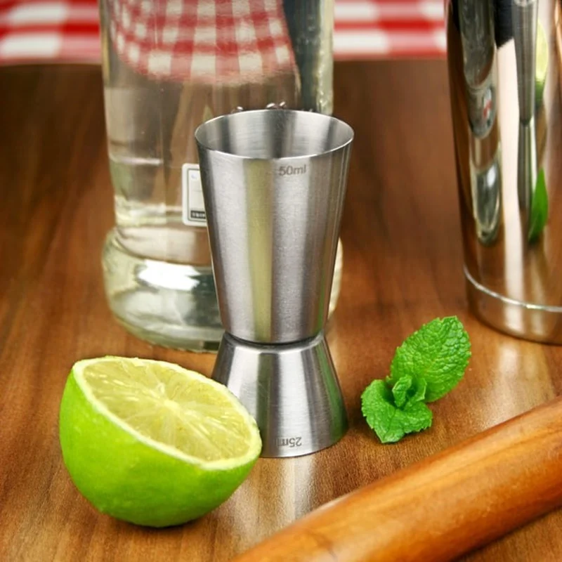 Stainless Steel Cocktail Measuring Jigger Double Jigger Measure Shot Drink Spirit Measure Cup Bar Accessories Bar Tools