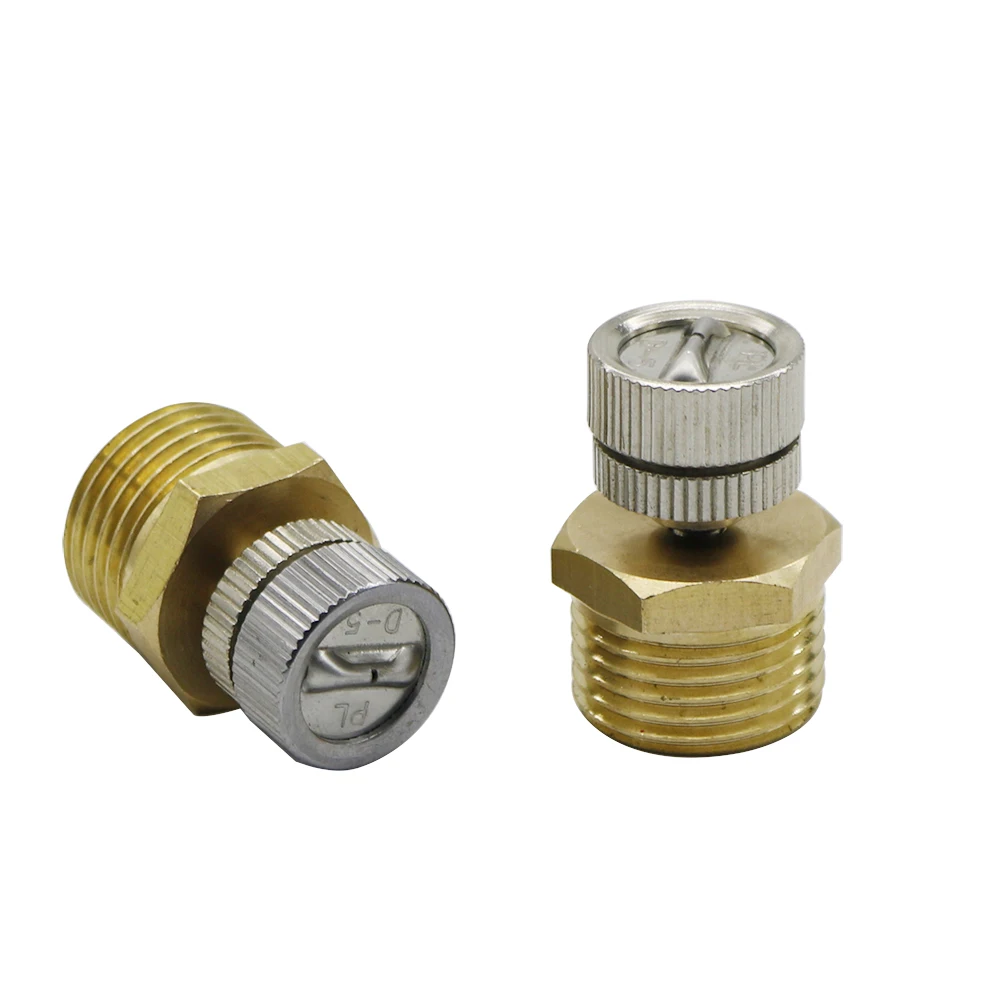 

1 Pc Brass 3/16" Low Pressure Fan Shaped Misting Nozzles Atomizing Sprinklers Garden Industry Cooling Humidity Irrigation Tool