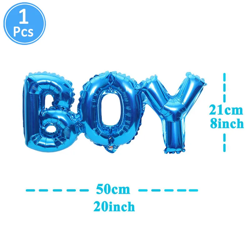 34 шт., набор прозрачных латексных воздушных шаров для детского душа, украшения для дня рождения, принадлежности для крещения для мальчиков и девочек
