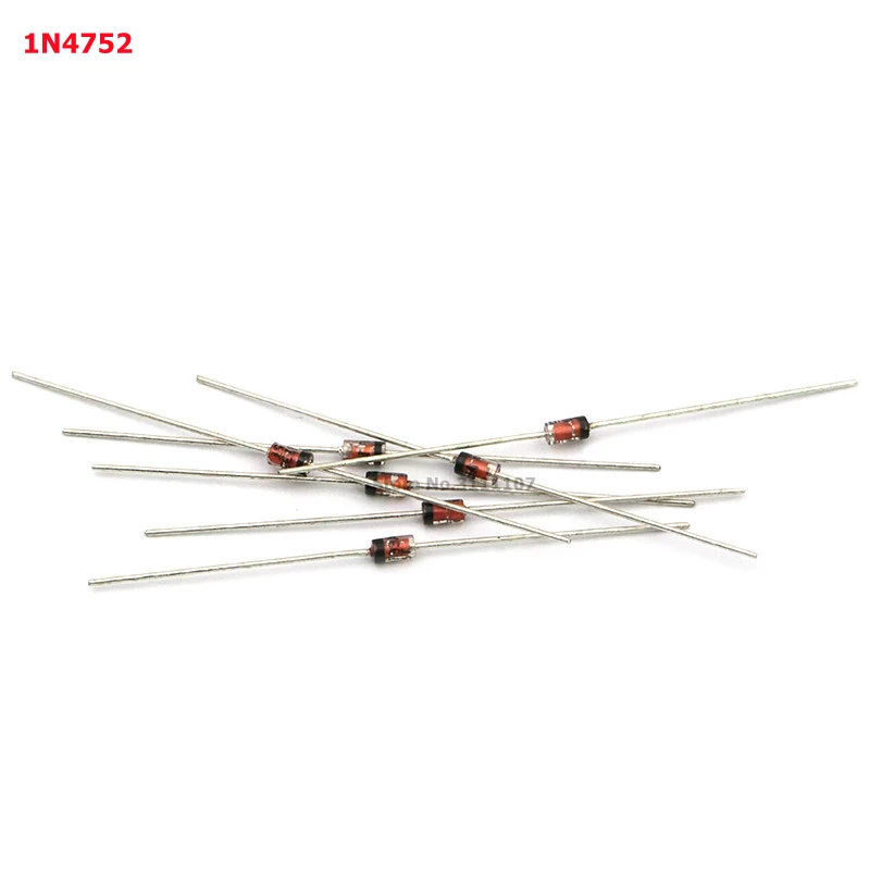 100PCS/Lot 1n4752 IN4752 1N4752 4752 Regulator Diode 1W 33V | Электронные компоненты и принадлежности