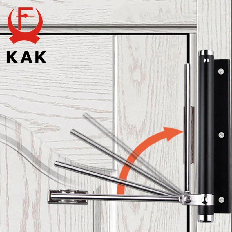 KAK Heavy Duty Aluminum Alloy Automatic Door Closer with Soft Close and Fire-Proof Features