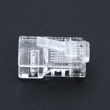 

100pcs CAT6 Plug EZ RJ45 Network Cable Modular 8P8C Connector End Pass Through Z