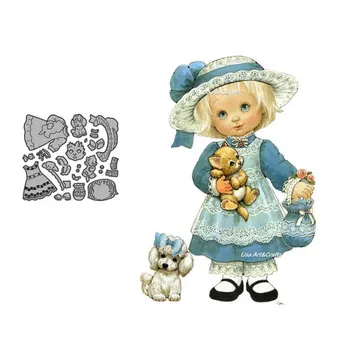 

A little Baby Metal Cutting Dies Country Style DIY Scrapbooking Dies Stencil For Babies Birthday Ablum Diy Paper Decrotive Mould